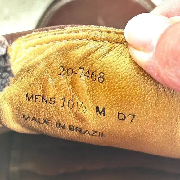 Johnston and Murphy Shoes Brown SHEEPSKIN Leather Sneaker Mens 10.5 Loafers - Picture 5 of 8